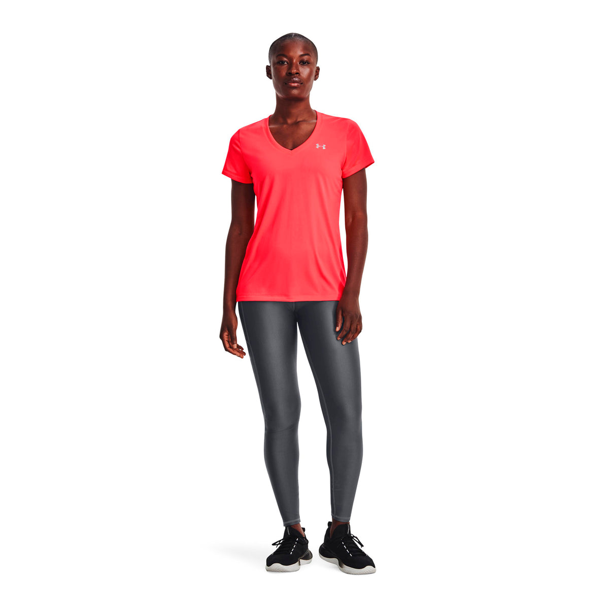 Polera cuello V Tech™ Solid para mujer Under Armour