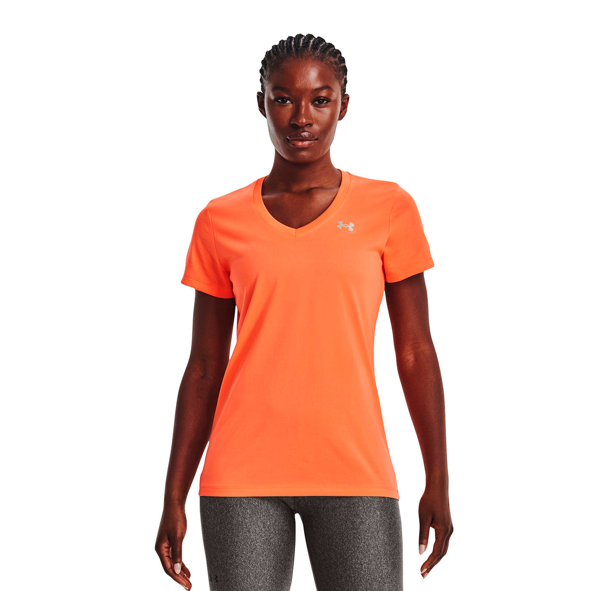 Polera cuello V Tech™ Solid para mujer Under Armour