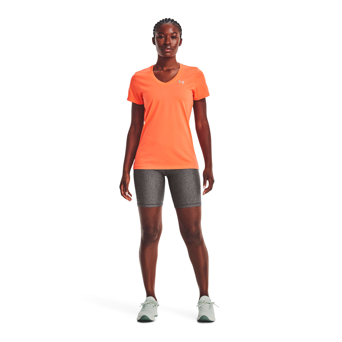 Polera cuello V Tech™ Solid para mujer Under Armour