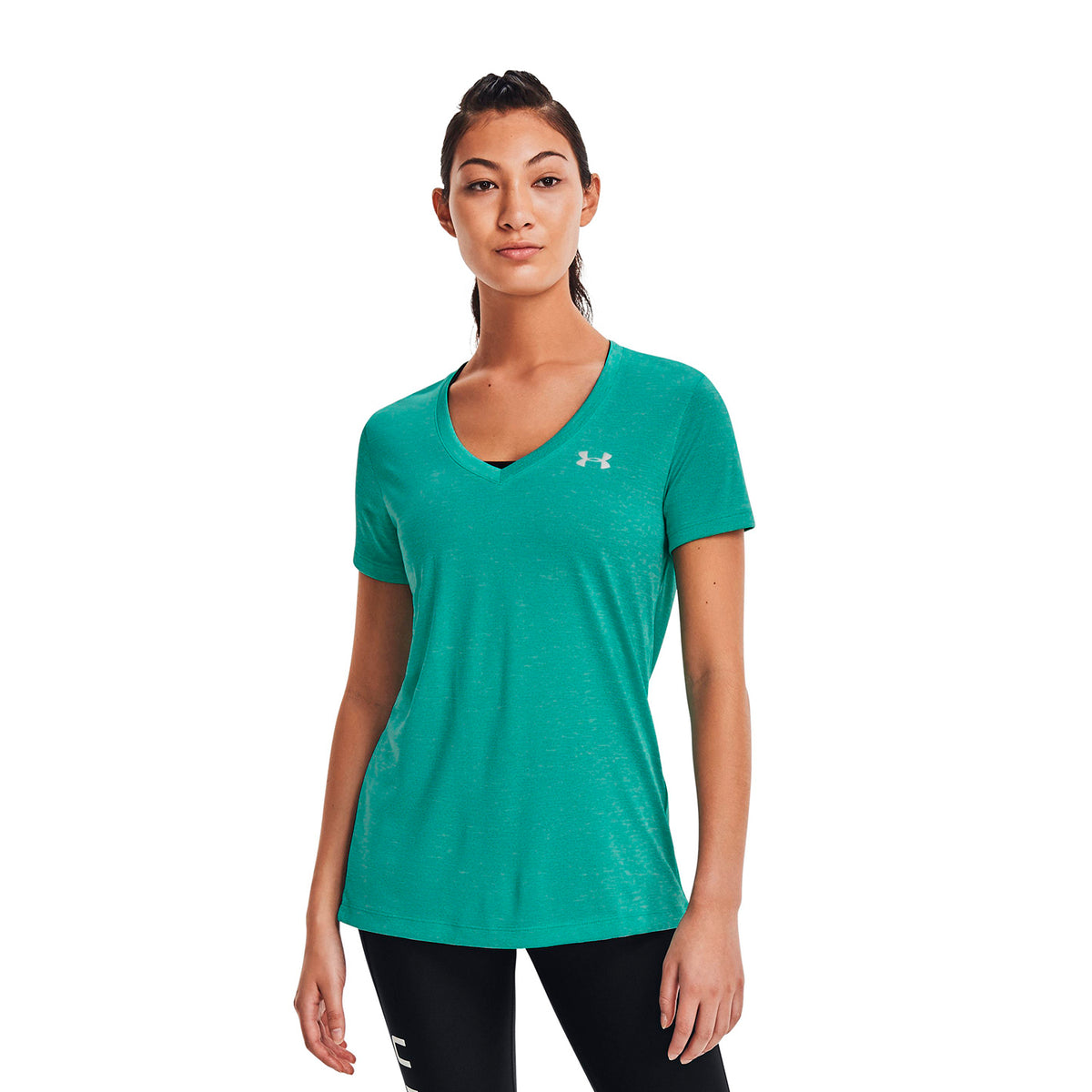 Polera cuello en V UA Twist Tech™ para Mujer
