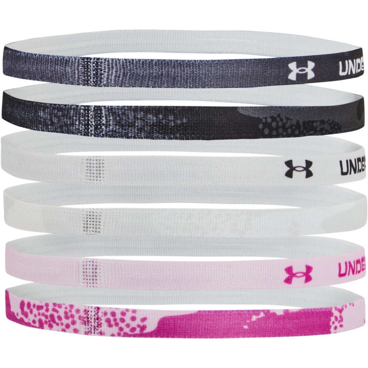 Cintillo para la cabeza UA Graphic para niñas 6-Pack