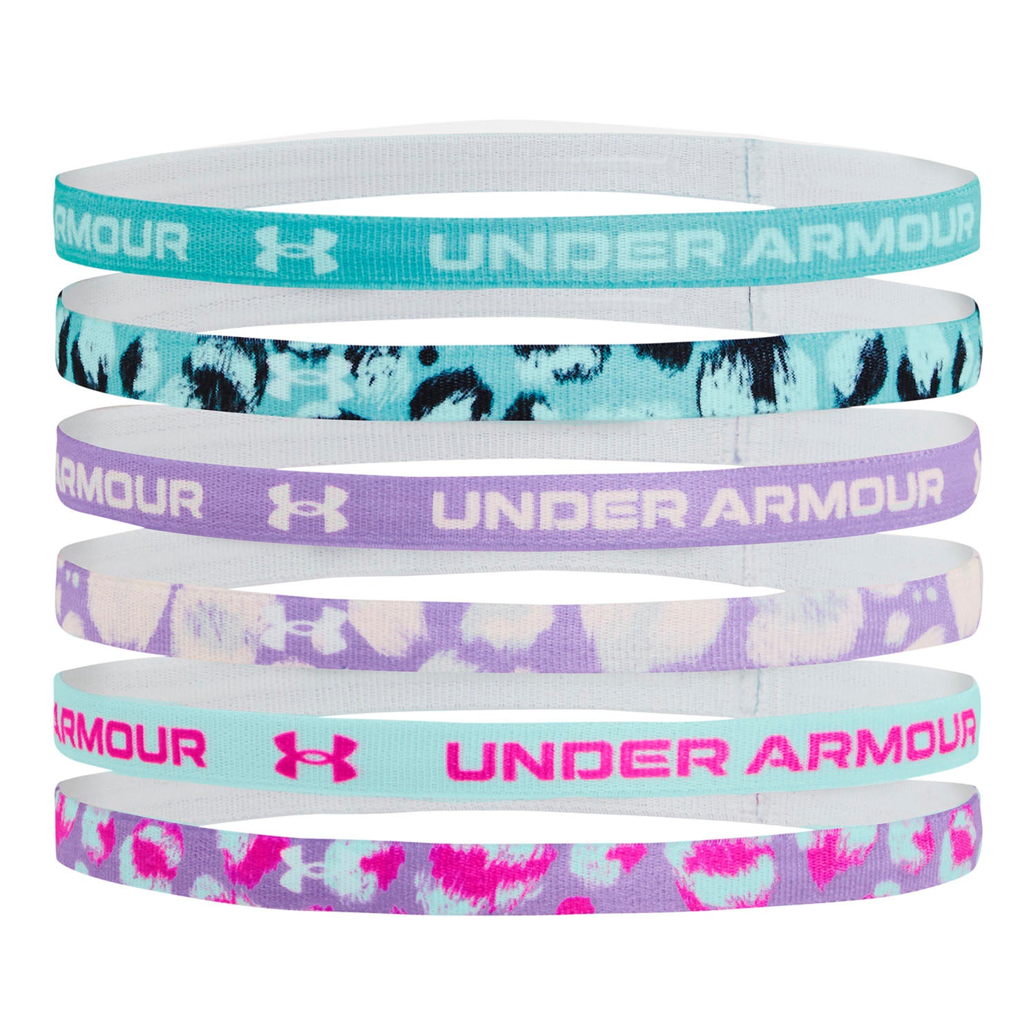 Cintillo para la cabeza UA Graphic para niñas 6-Pack