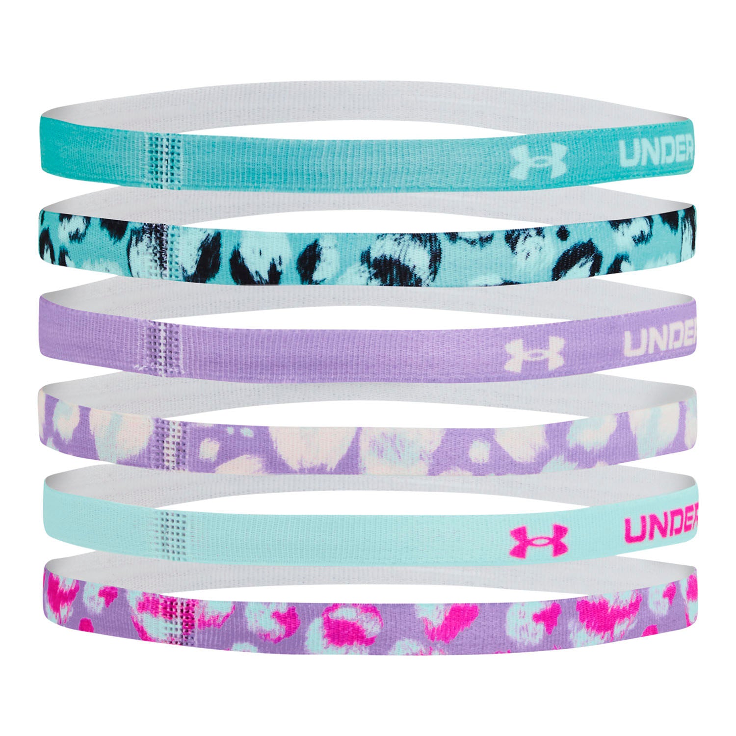 Cintillo para la cabeza UA Graphic para niñas 6-Pack