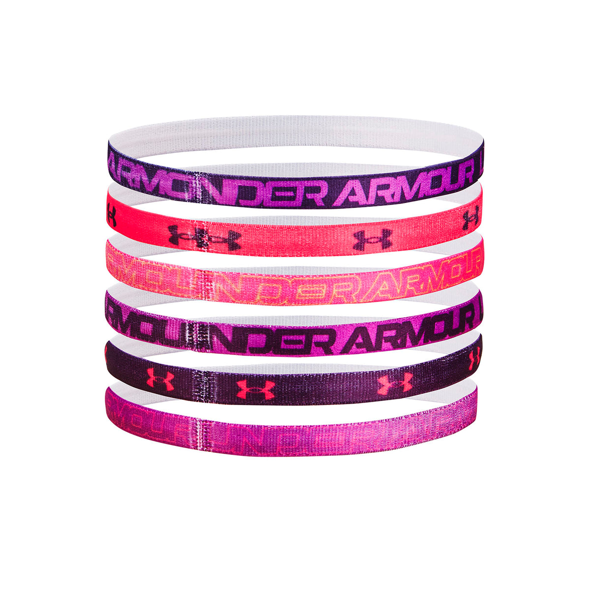 Cintillo para la cabeza UA Graphic para niñas 6-Pack