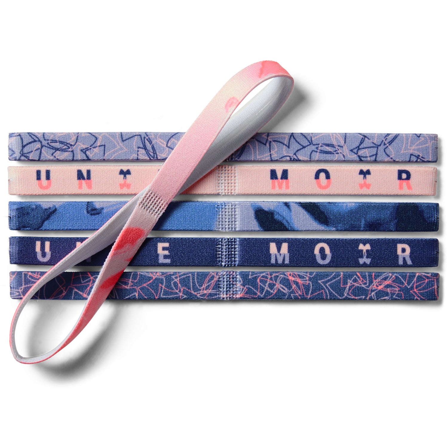 Cintillo para la cabeza UA Graphic para niñas 6-Pack