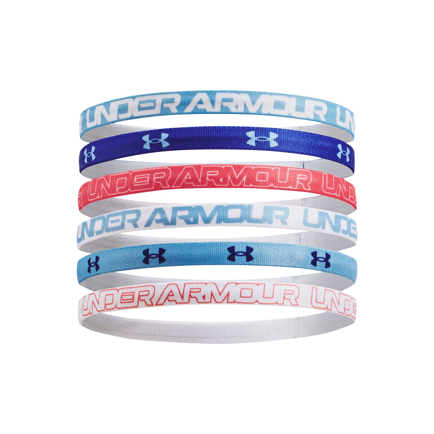 Cintillo para la cabeza UA Graphic para niñas 6-Pack