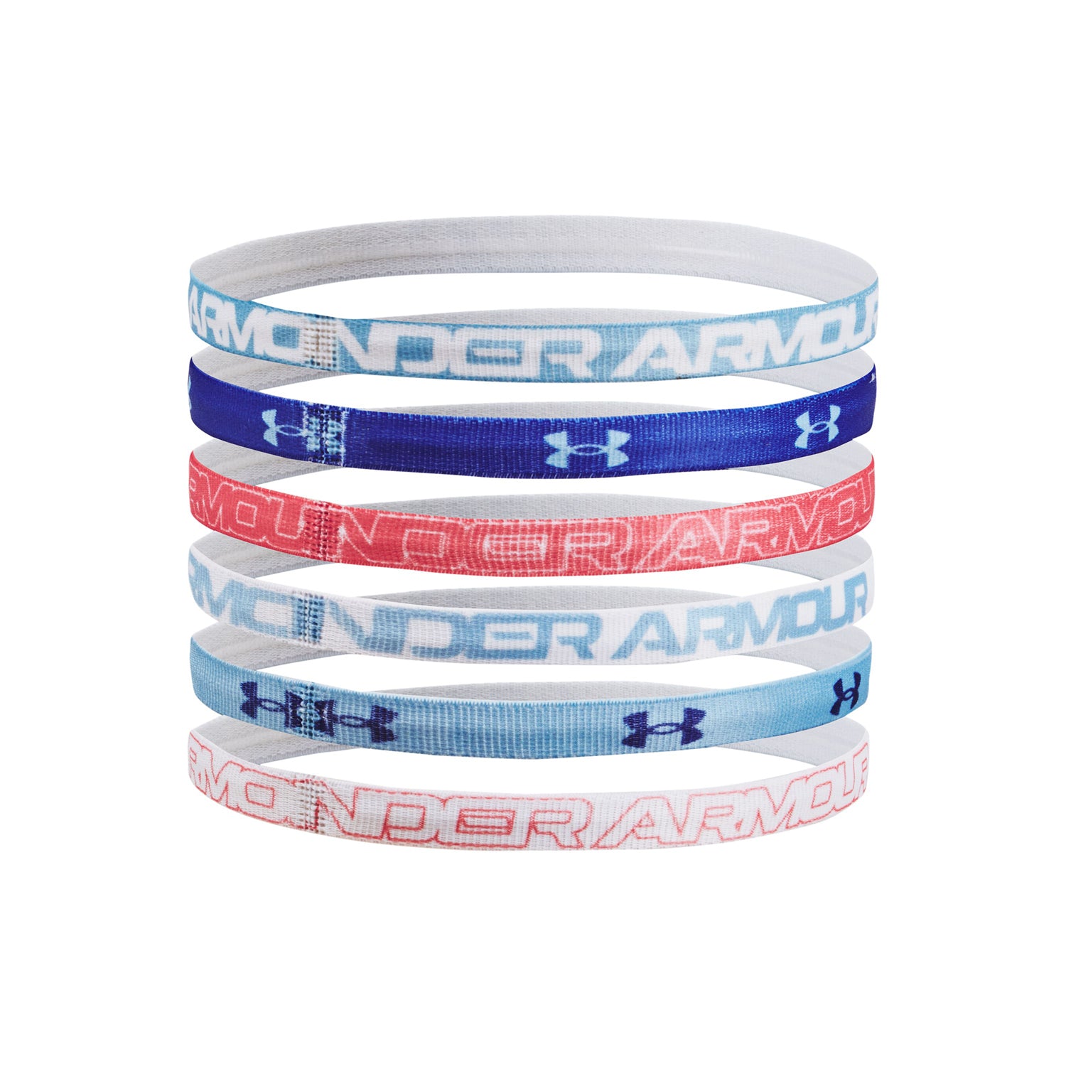 Cintillo para la cabeza UA Graphic para niñas 6-Pack