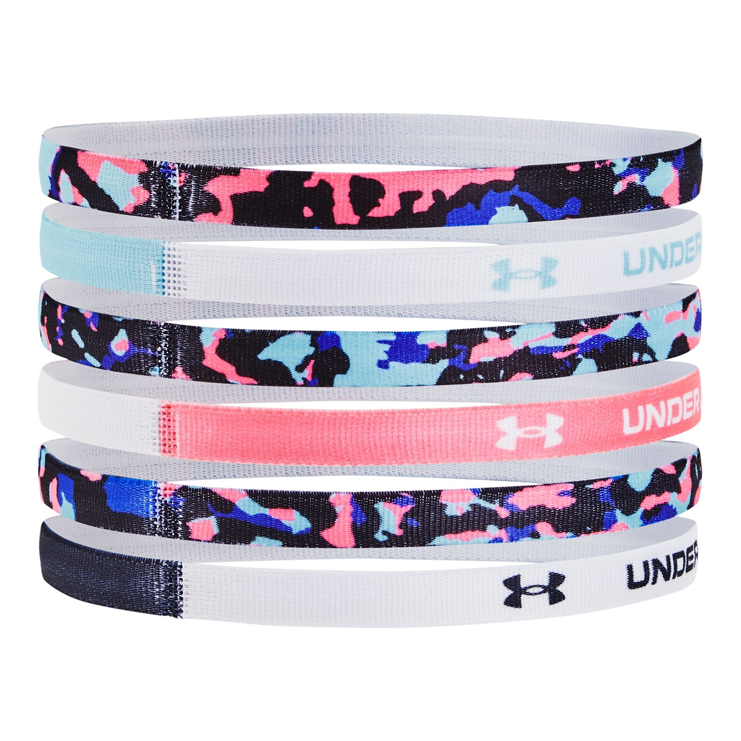 Cintillo para la cabeza UA Graphic para niñas 6-Pack