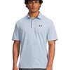 Polera manga corta Golf para Hombre Tech azul Under Armour