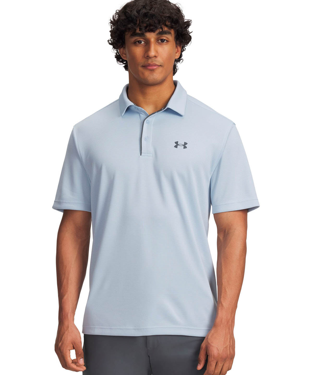 Polera manga corta Golf para Hombre Tech azul Under Armour