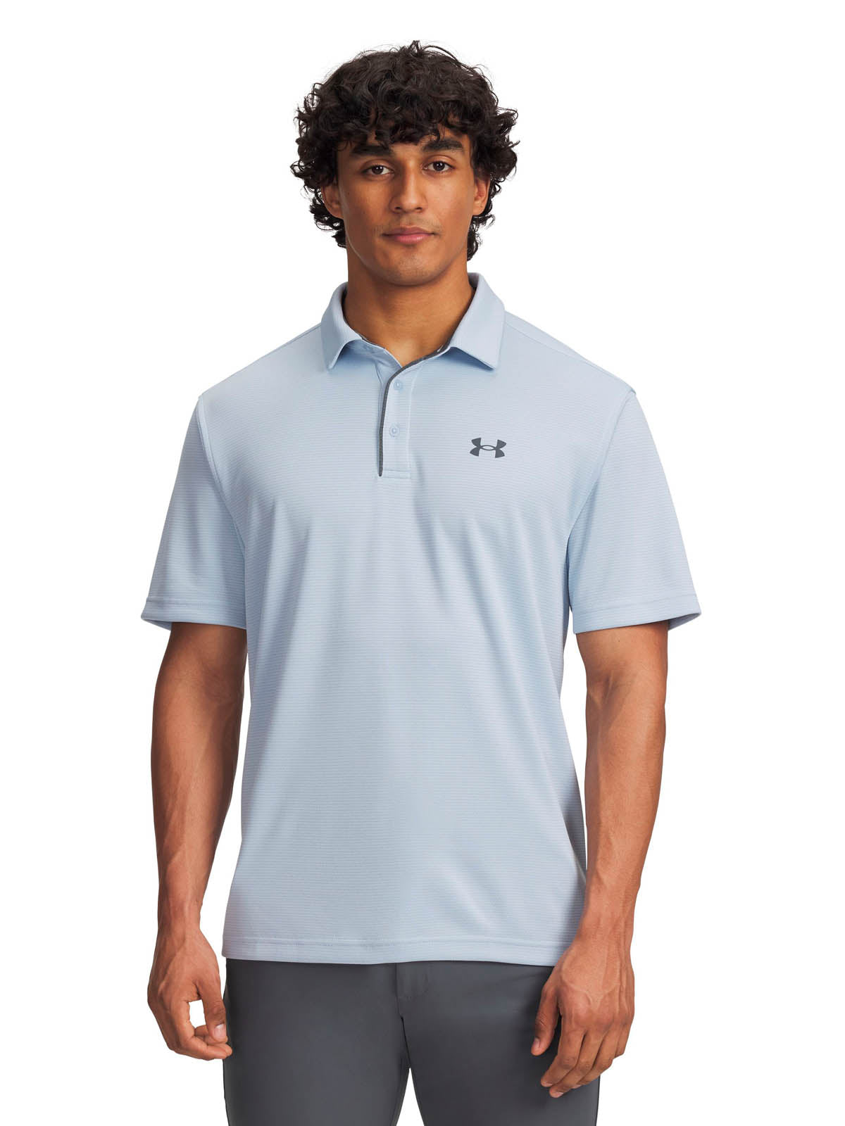 Polera manga corta Golf para Hombre Tech azul Under Armour