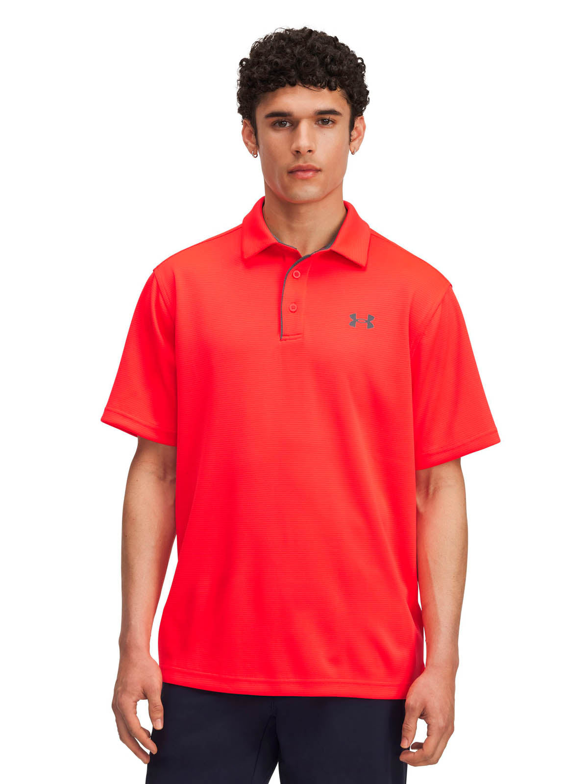 Polera manga corta Golf para Hombre Tech rojo Under Armour