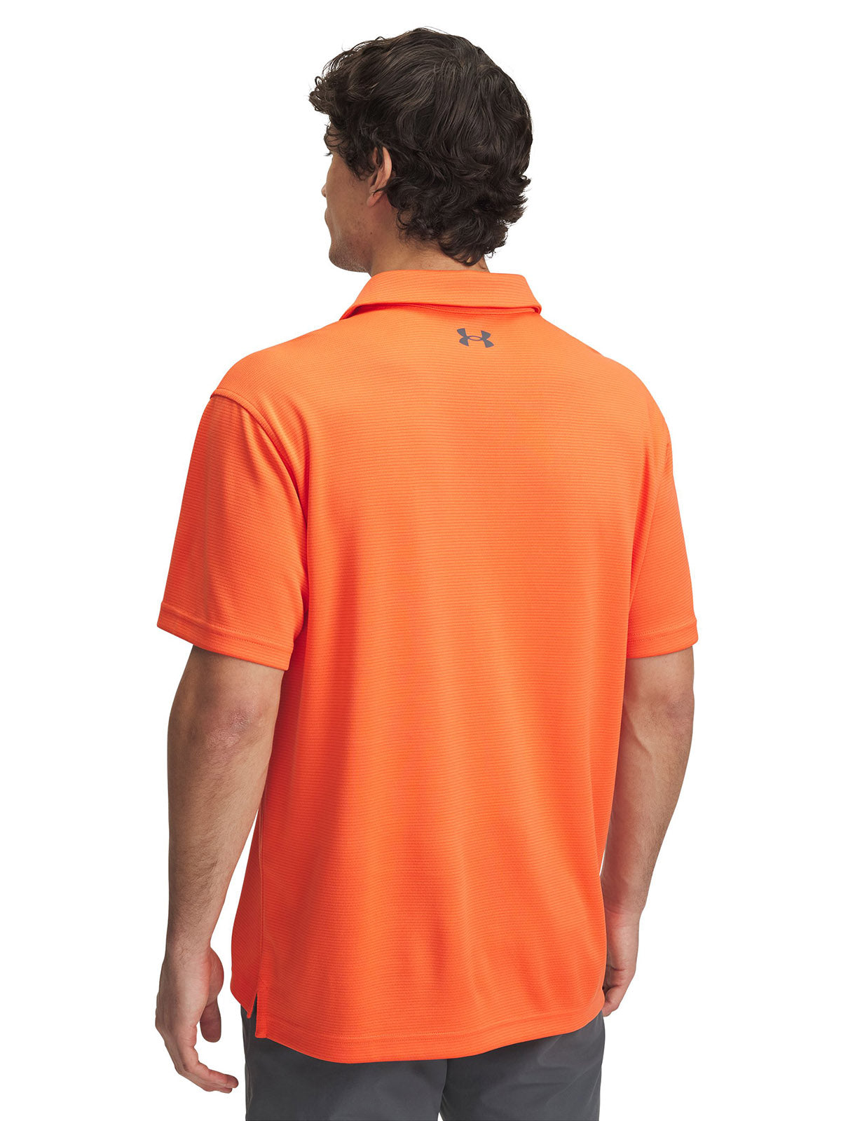 Polo manga corta Under Armour tech naranjo para hombre