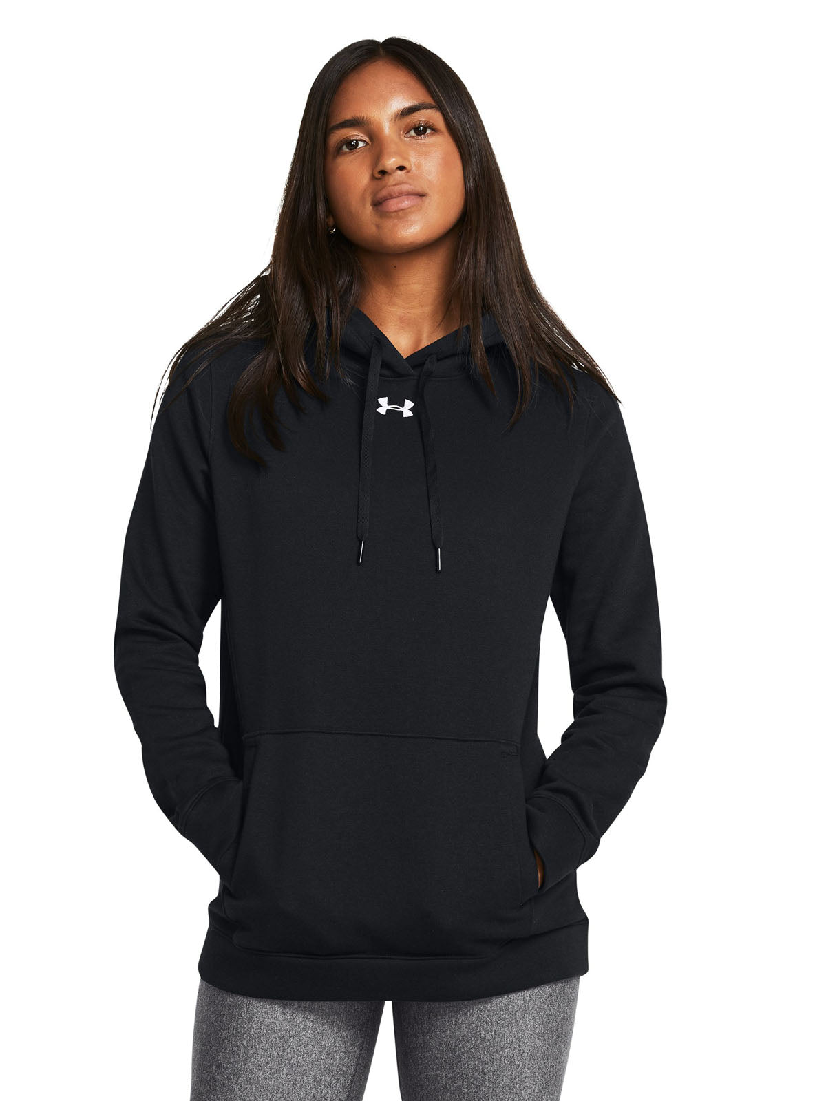 Polerón UA Hustle Fleece para mujer