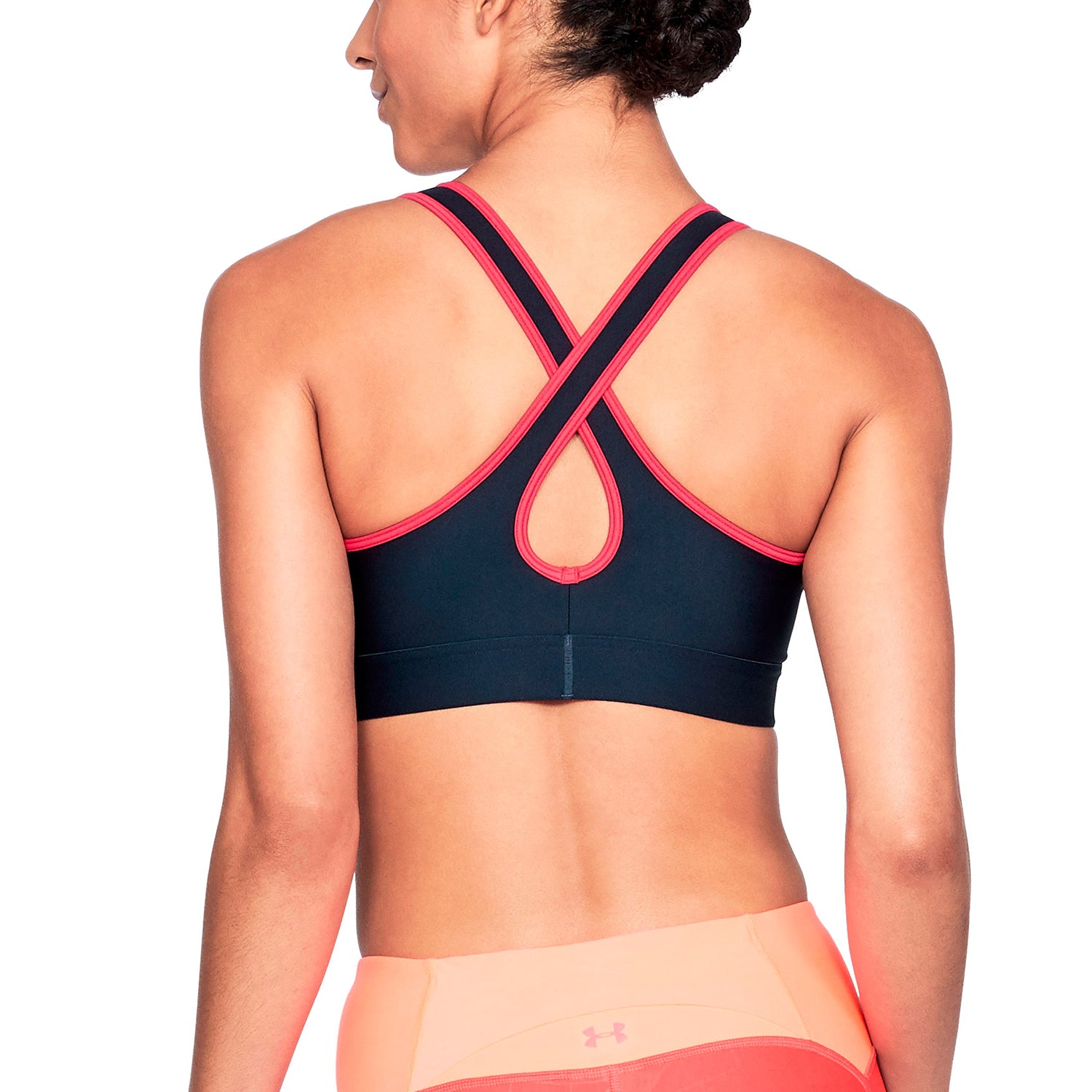 Sostén deportivo estampado Armour® Mid Crossback para Mujer