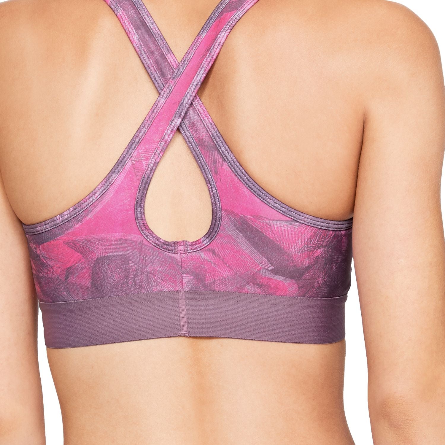 Sostén deportivo estampado Armour® Mid Crossback para Mujer