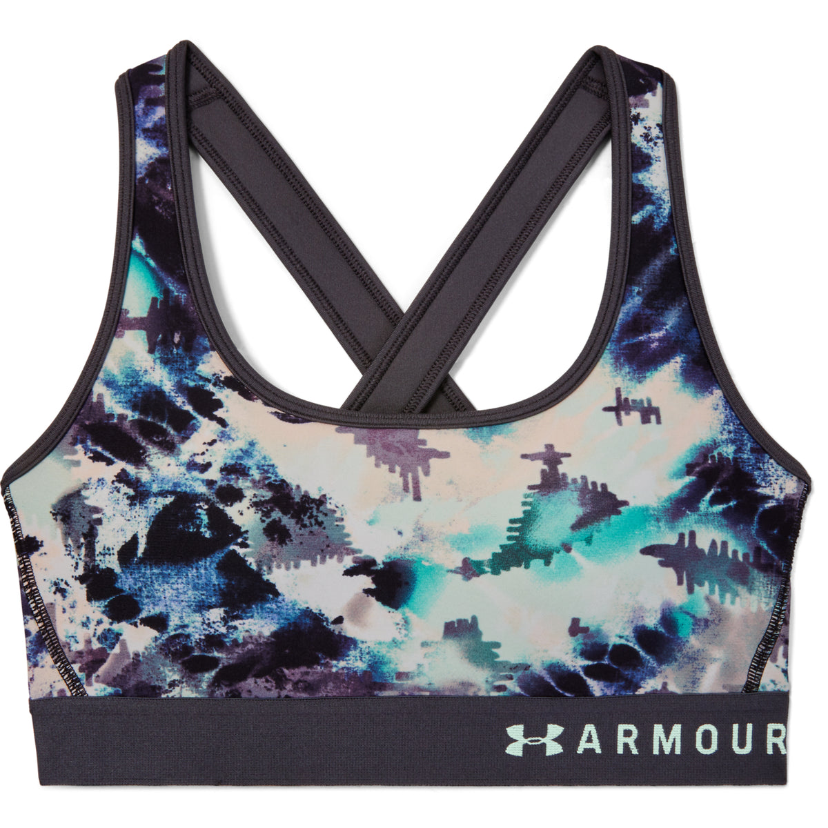 Sostén deportivo estampado Armour® Mid Crossback para Mujer