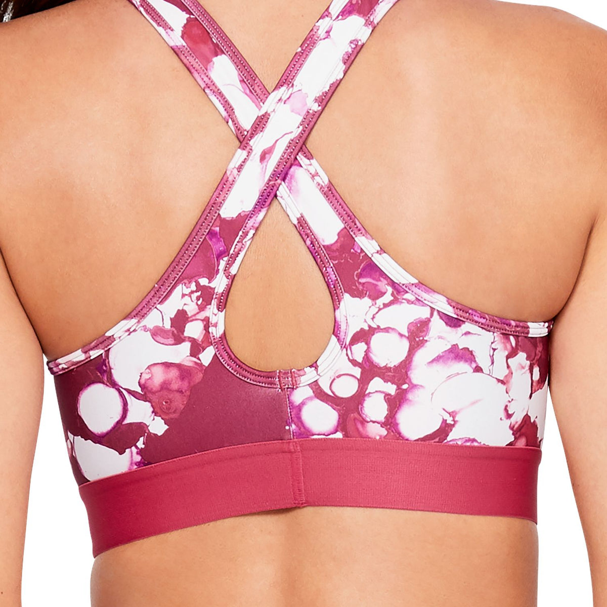 Sostén deportivo estampado Armour® Mid Crossback para Mujer