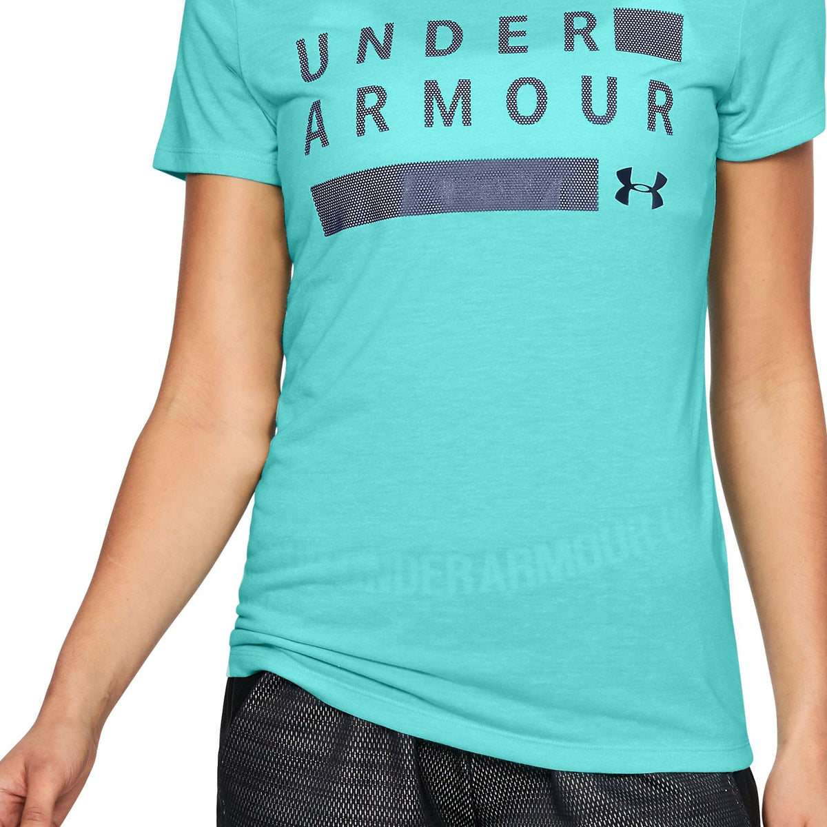 Playera Manga Corta UA Threadborne Graphic Twist para Mujer