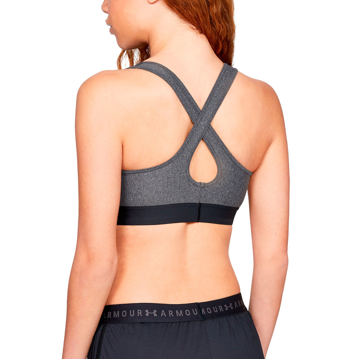 Sostén Deportivo Armour® Mid Crossback Heathered para Mujer