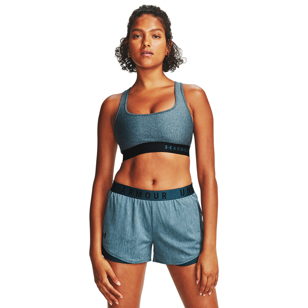 Sostén Deportivo Armour® Mid Crossback Heathered para Mujer