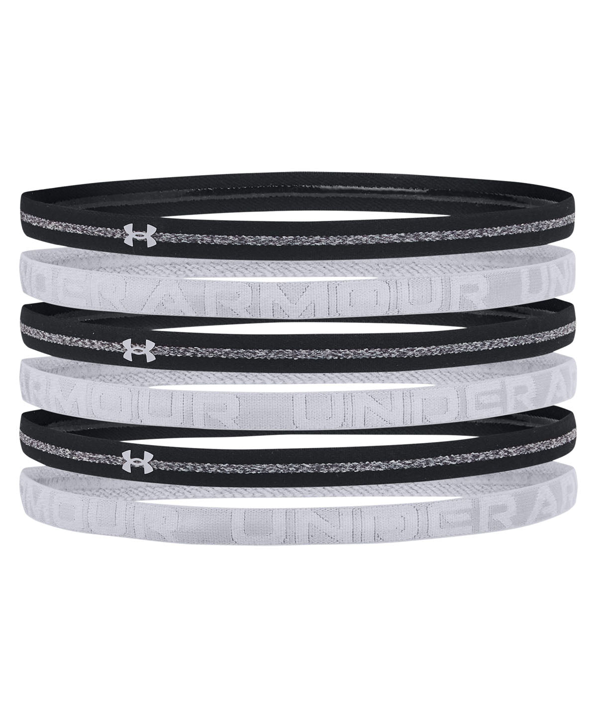 Cintillos UA Heathered Mini para mujer 6-Pack