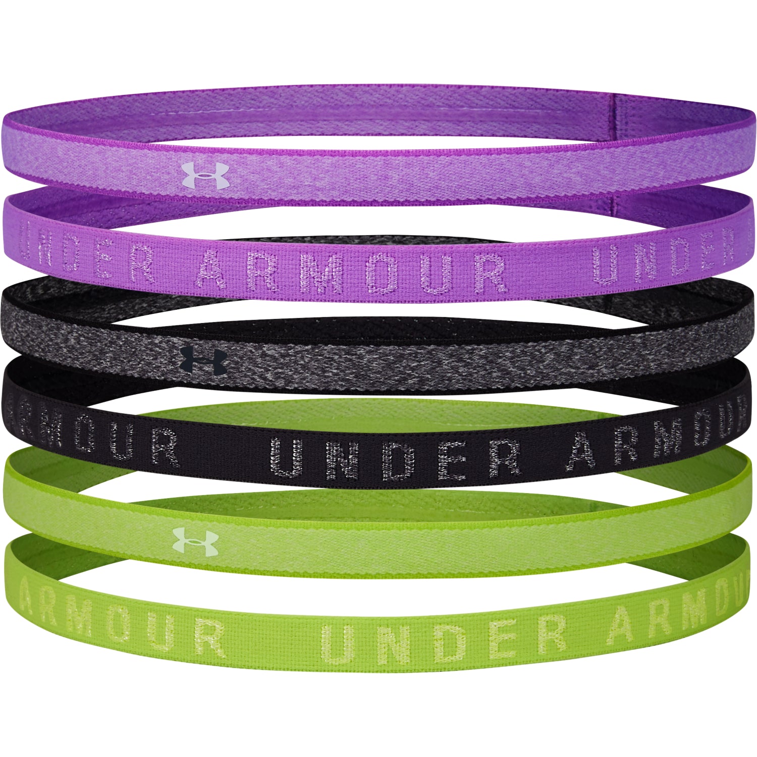 Cintillos UA Heathered Mini para mujer 6-Pack