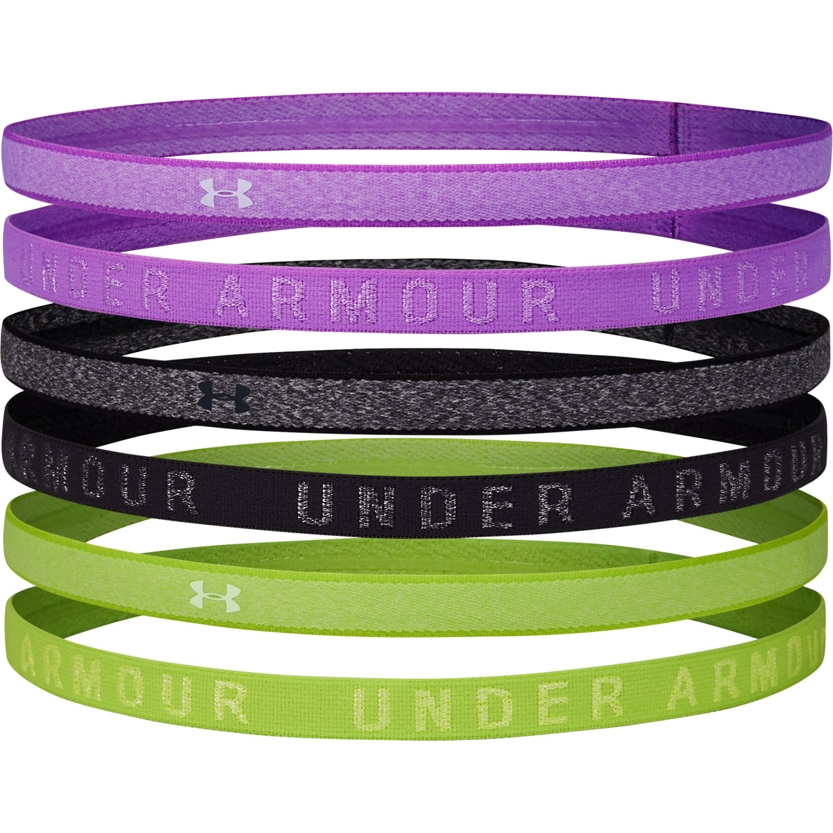 Cintillos UA Heathered Mini para mujer 6-Pack