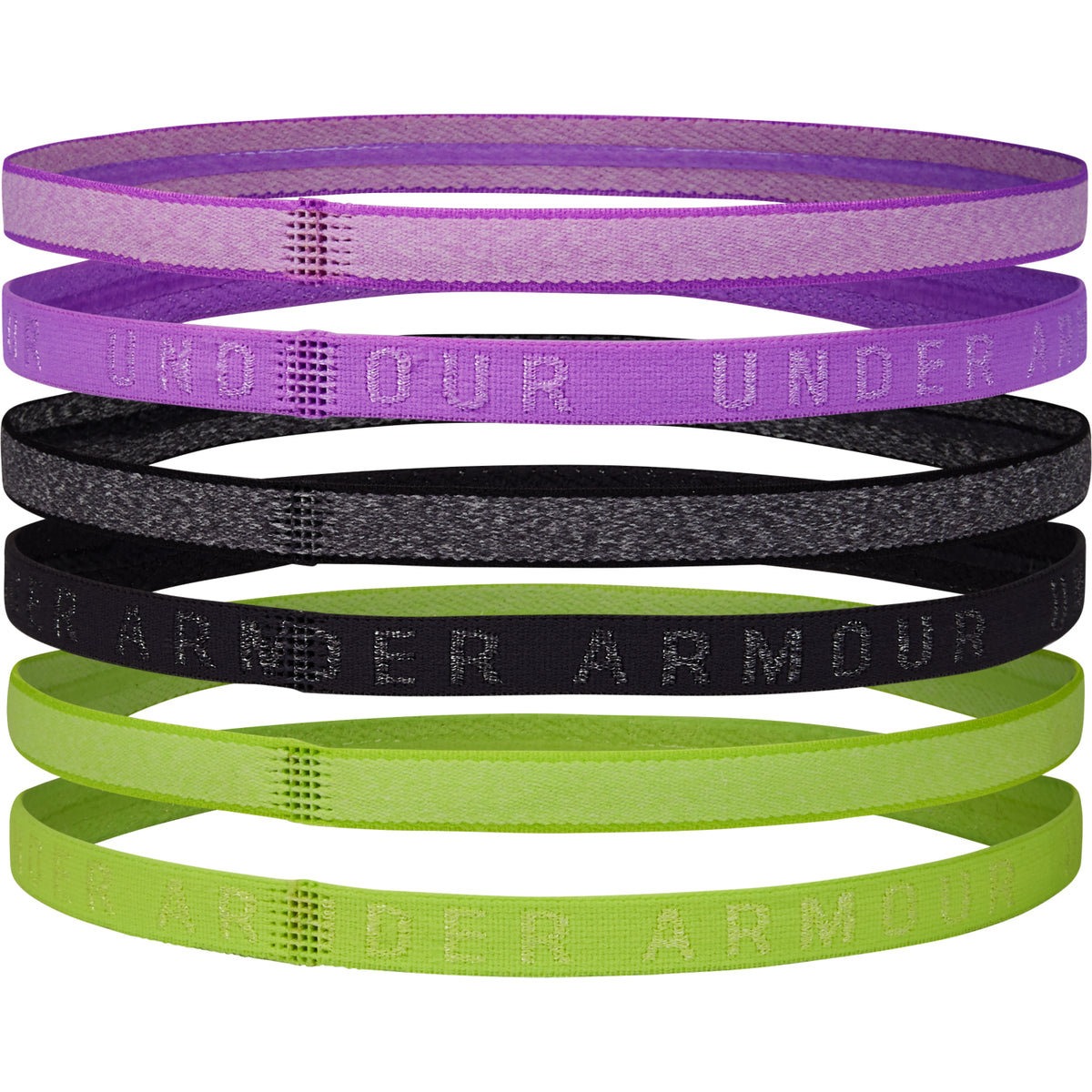 Cintillos UA Heathered Mini para mujer 6-Pack