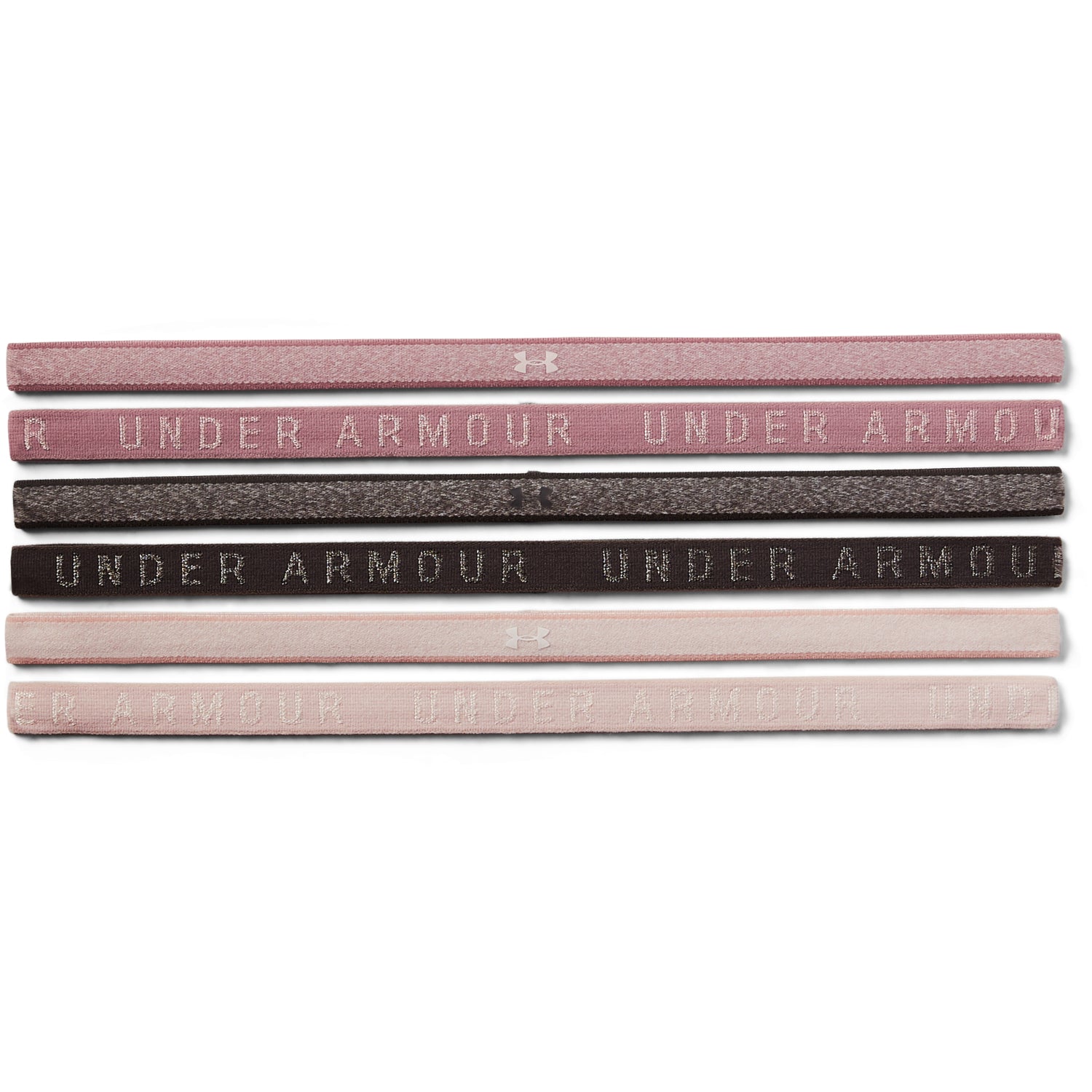 Cintillos UA Heathered Mini para mujer 6-Pack