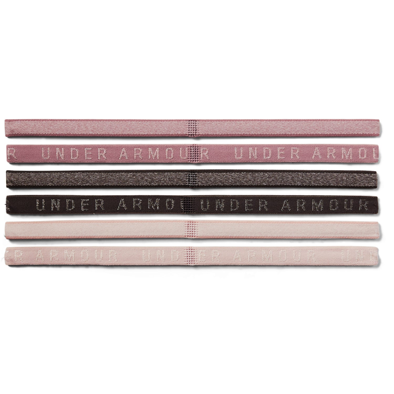 Cintillos UA Heathered Mini para mujer 6-Pack