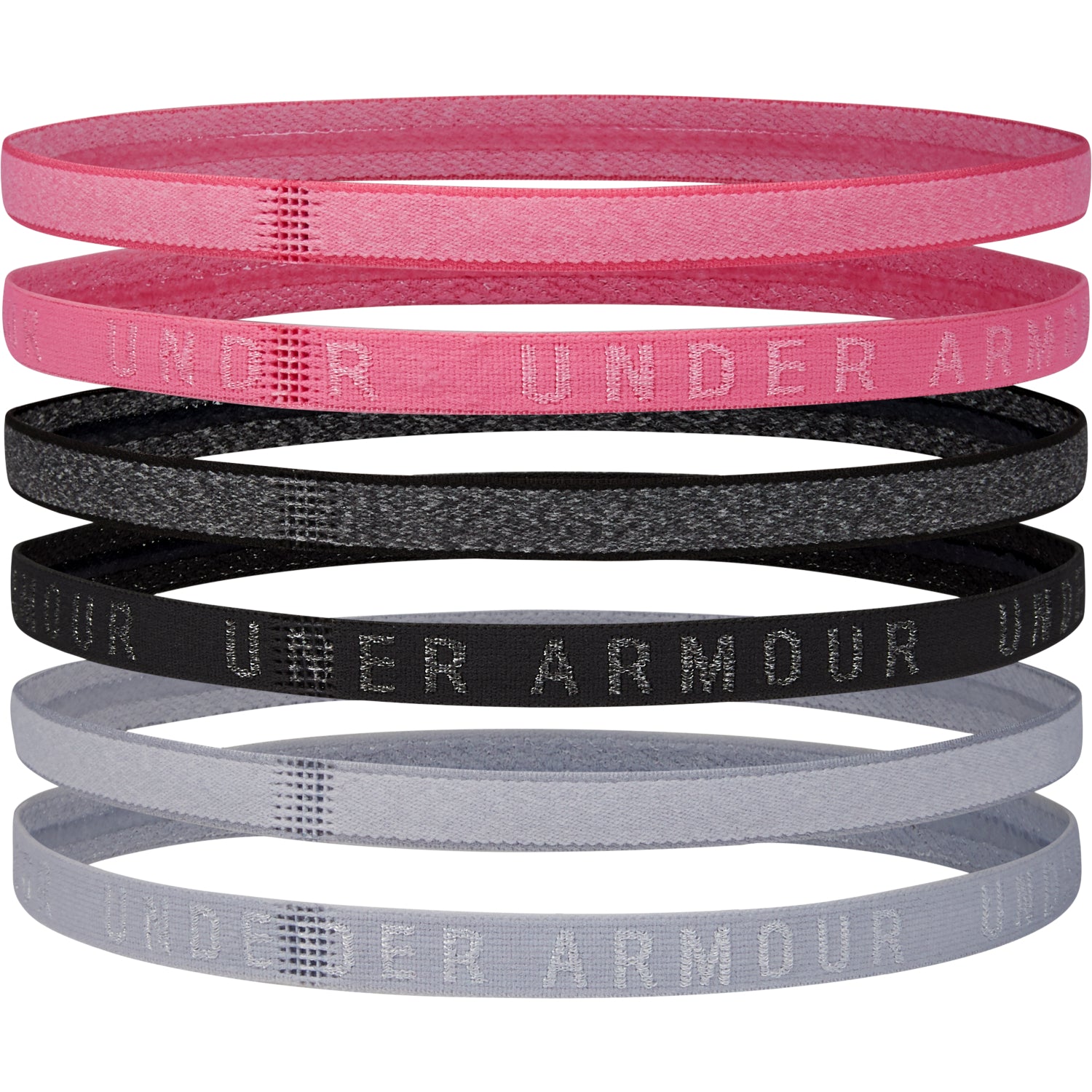 Cintillos UA Heathered Mini para mujer 6-Pack