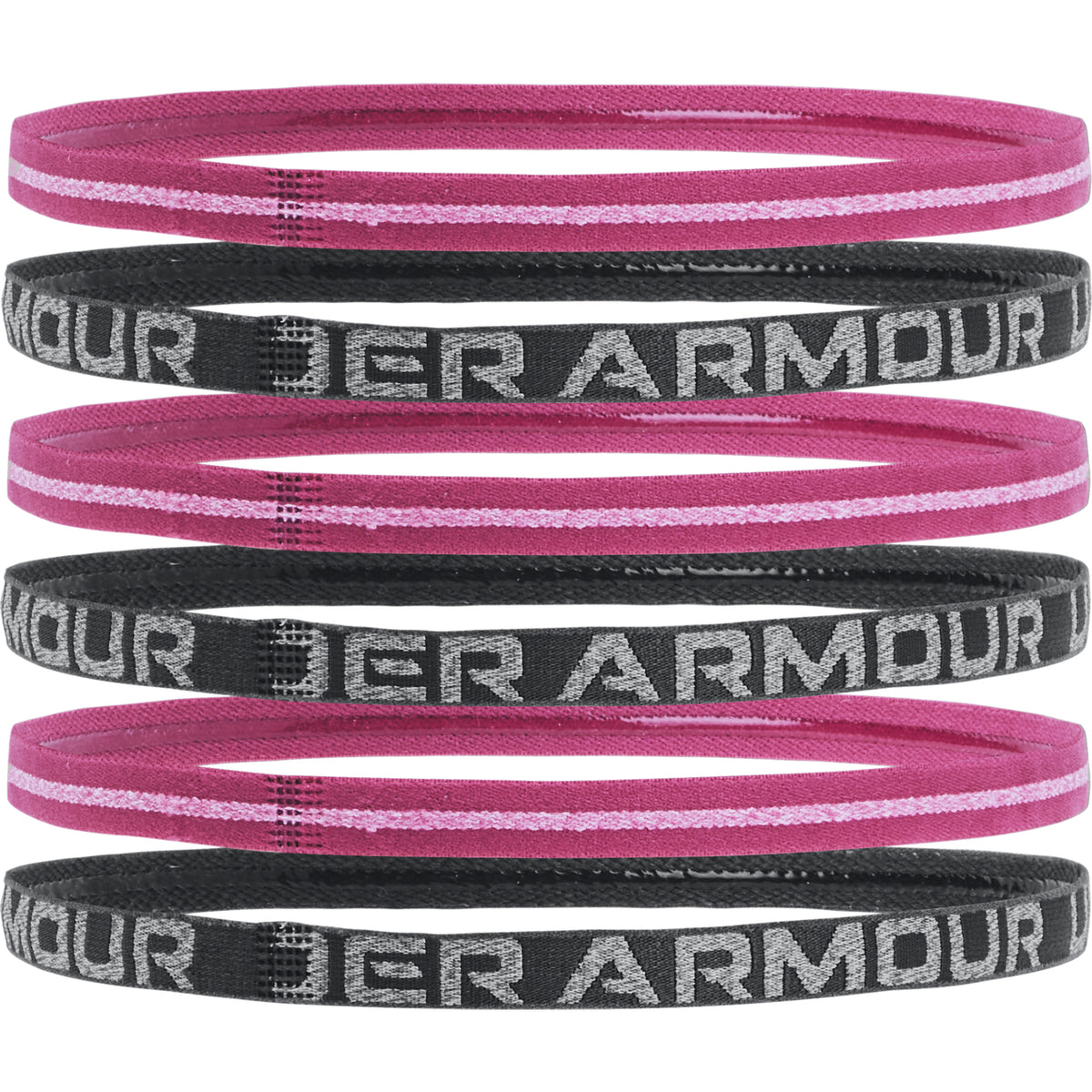 Cintillos UA Heathered Mini para mujer 6-Pack