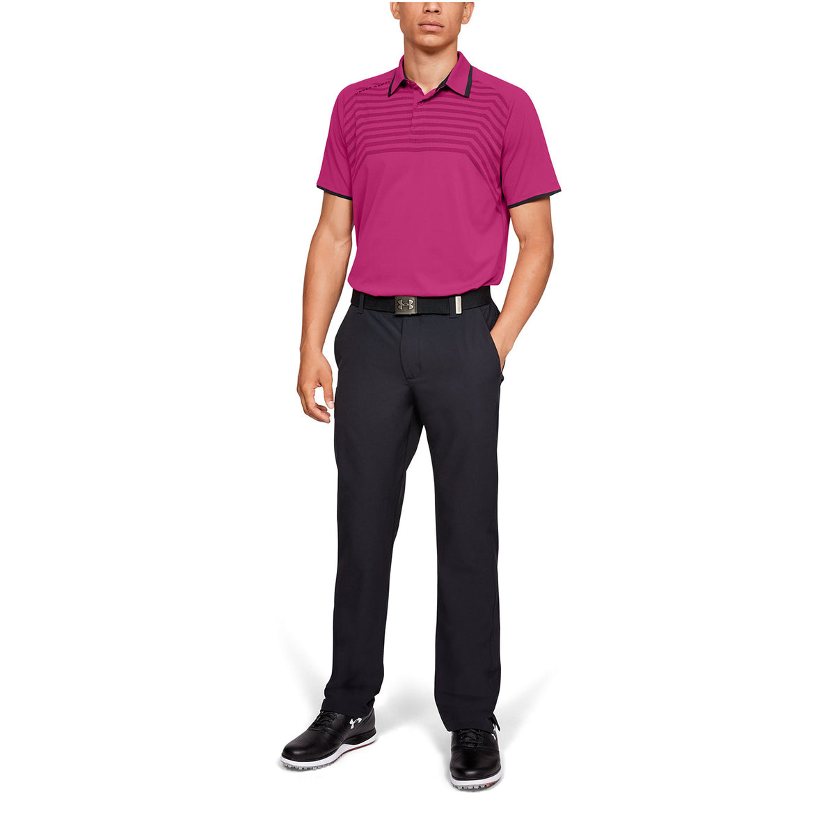 Polera Polo UA Microthread Cross Hatch para Hombre