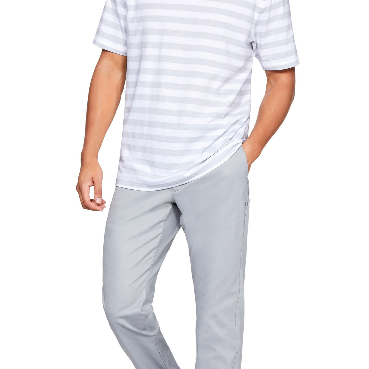 Polera Polo UA Charged Cotton® Scramble Stripe para Hombre