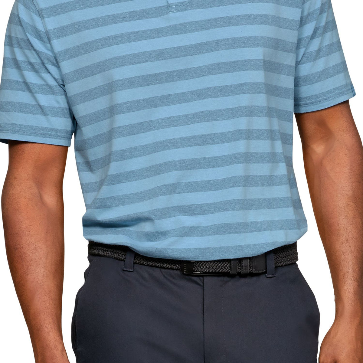 Polera Polo UA Charged Cotton® Scramble Stripe para Hombre