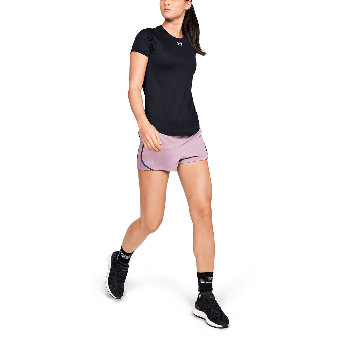 Polera manga corta UA Qualifier HexDelta para mujer