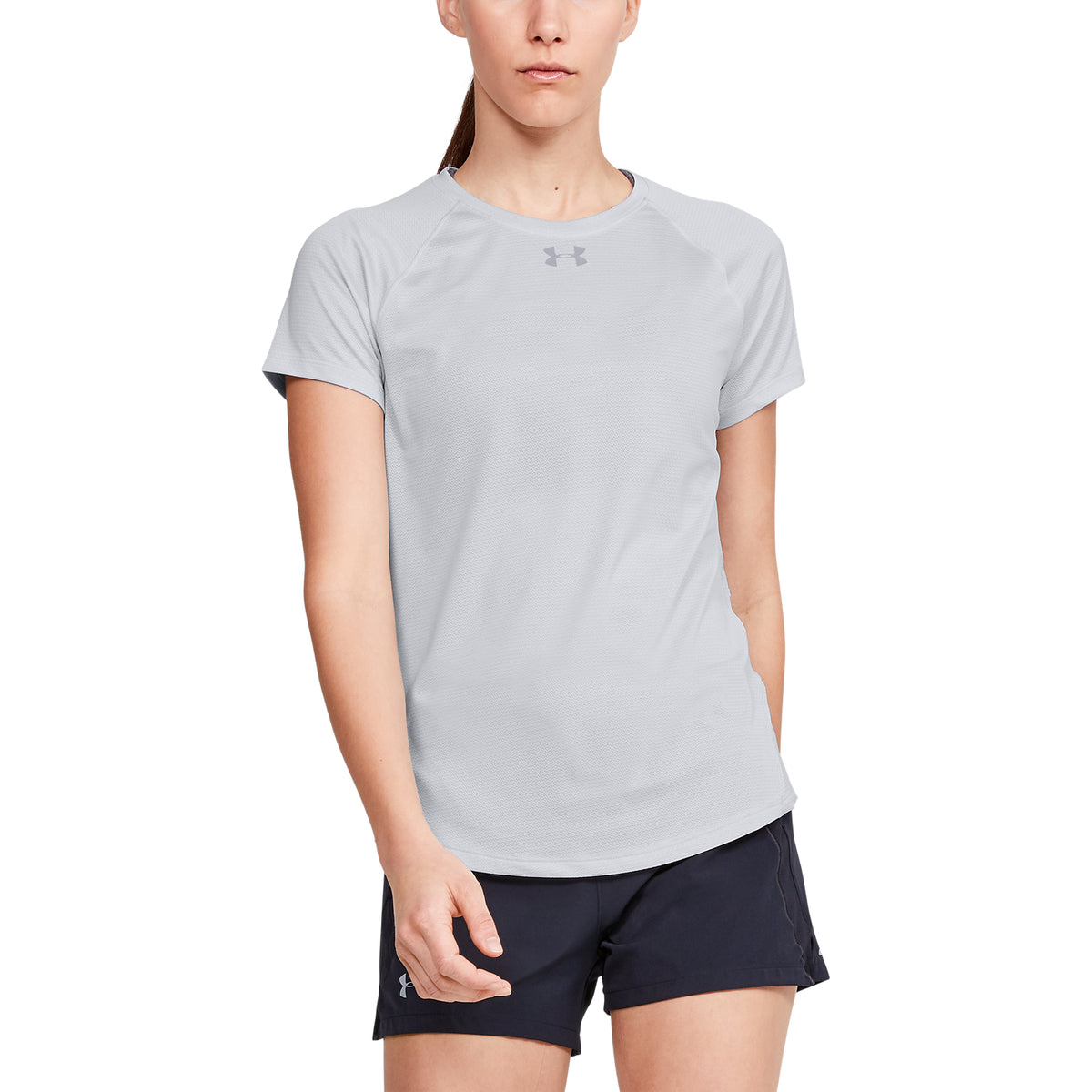 Polera manga corta UA Qualifier HexDelta para mujer