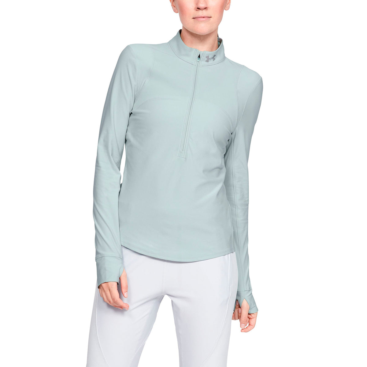 Polerón UA Qualifier ½ con cierre para mujer