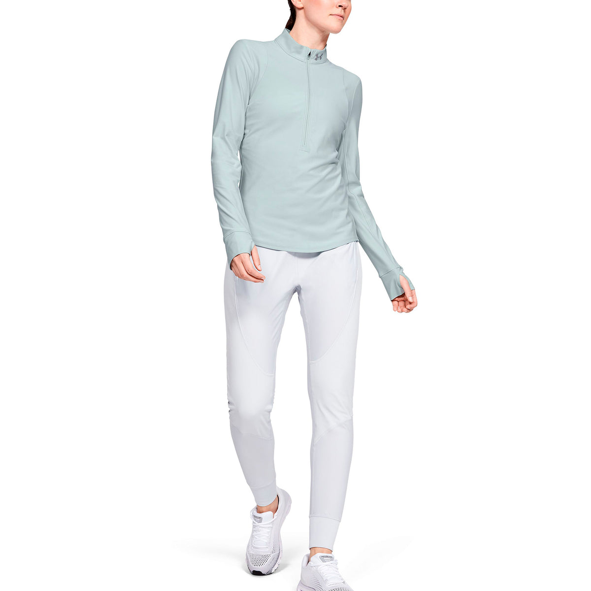 Polerón UA Qualifier ½ con cierre para mujer