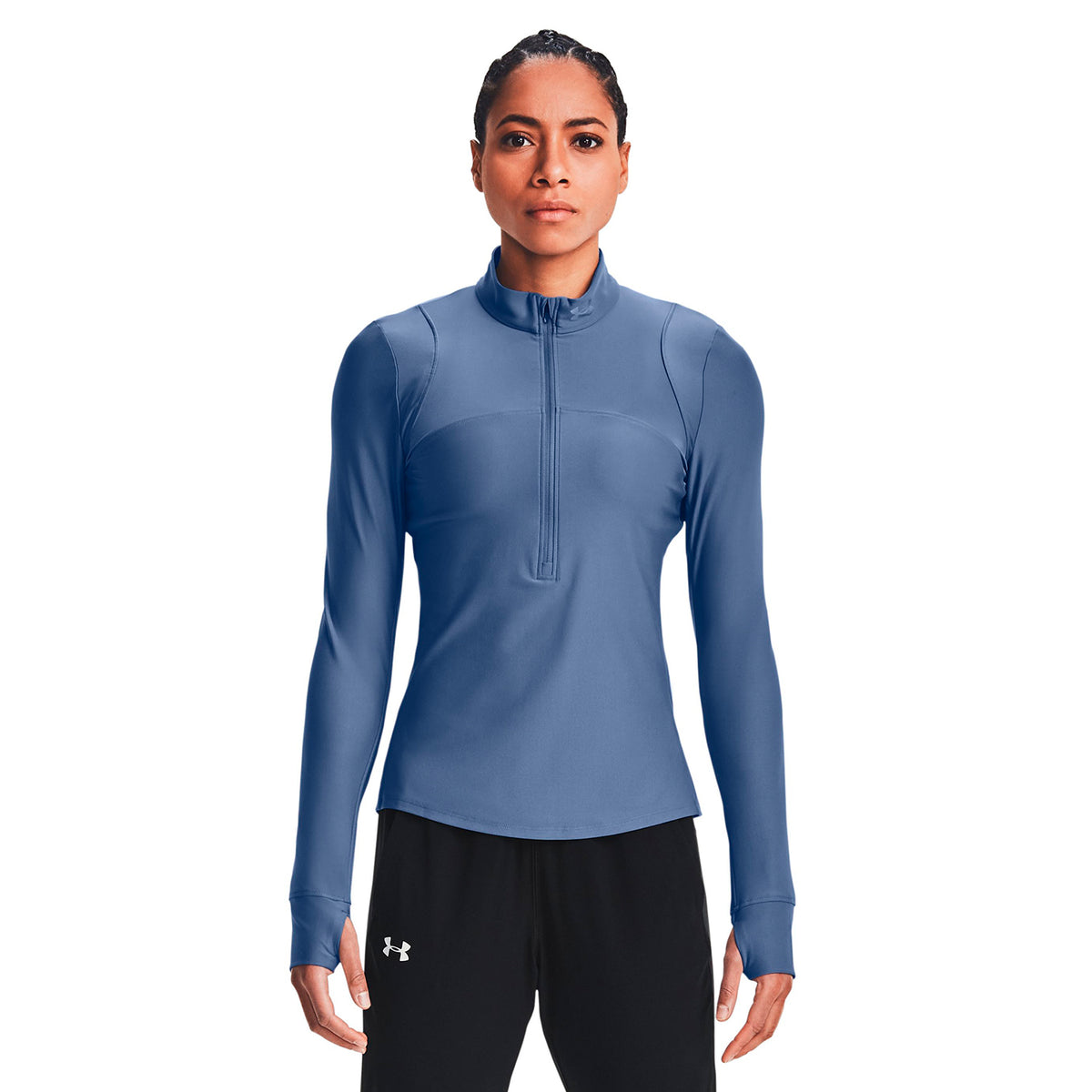 Polerón UA Qualifier ½ con cierre para mujer