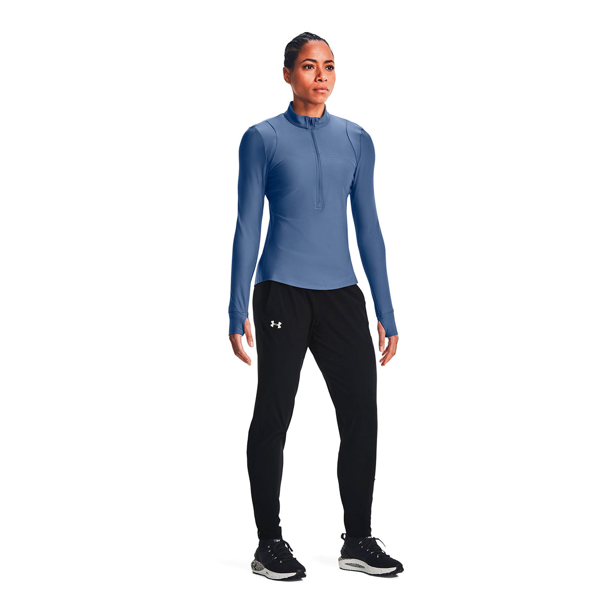 Polerón UA Qualifier ½ con cierre para mujer