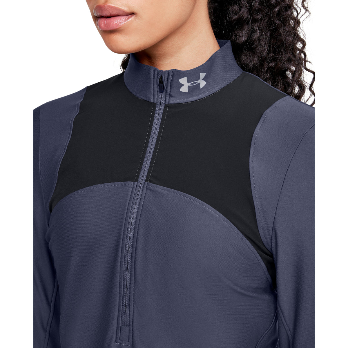 Polerón UA Qualifier ½ con cierre para mujer