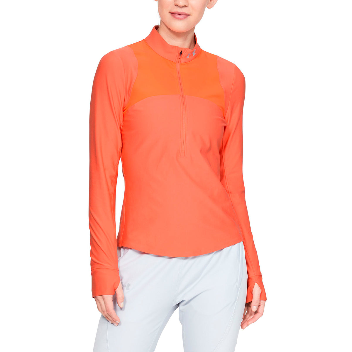 Polerón UA Qualifier ½ con cierre para mujer