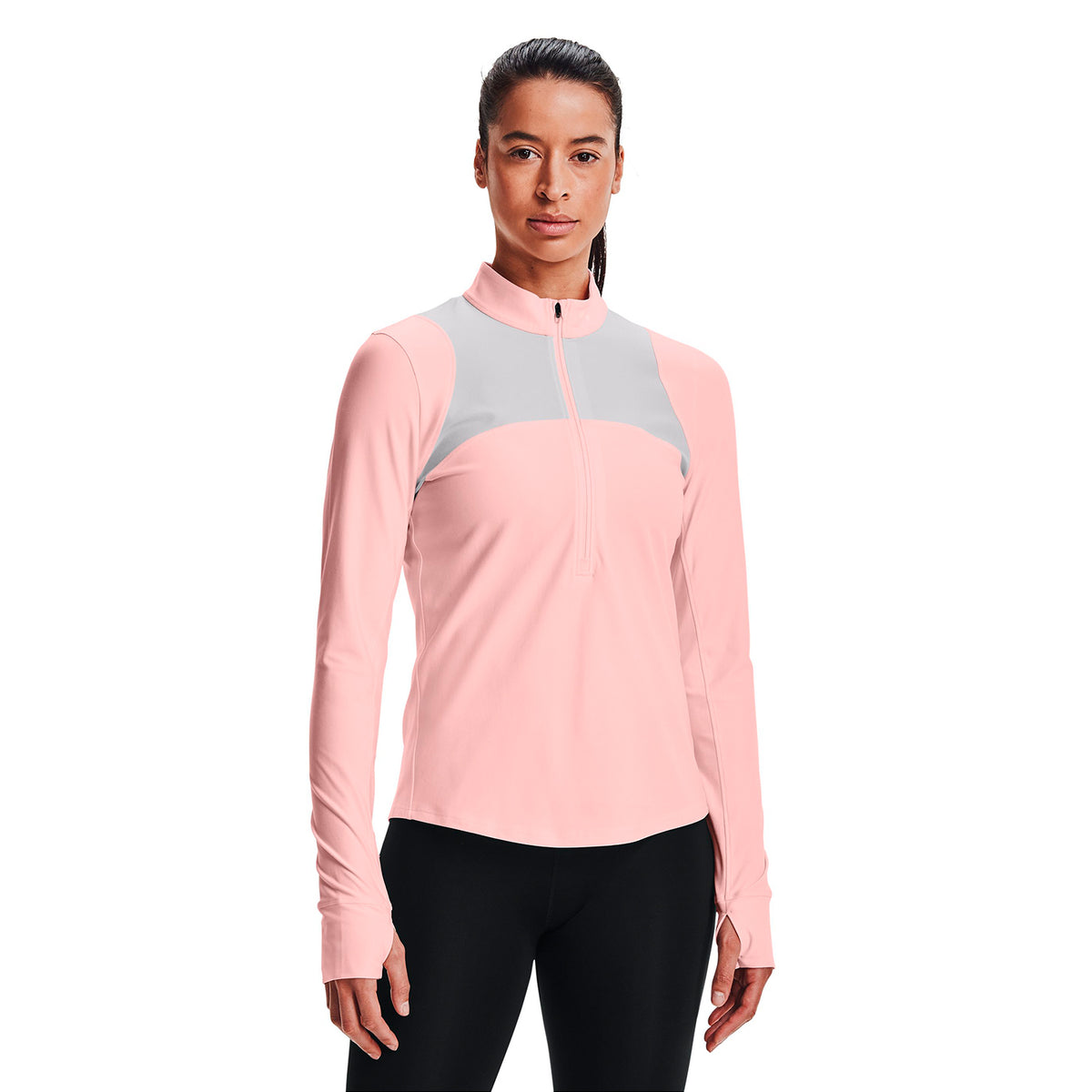 Polerón UA Qualifier ½ con cierre para mujer