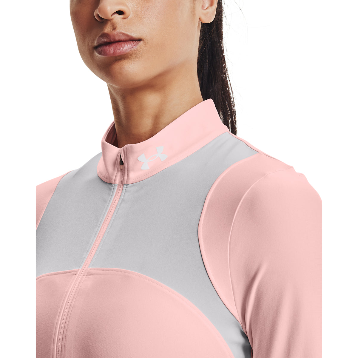 Polerón UA Qualifier ½ con cierre para mujer