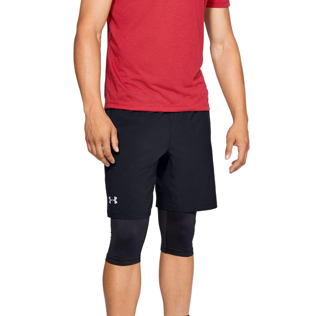 Shorts UA Launch SW 2-in-1 largos para hombre