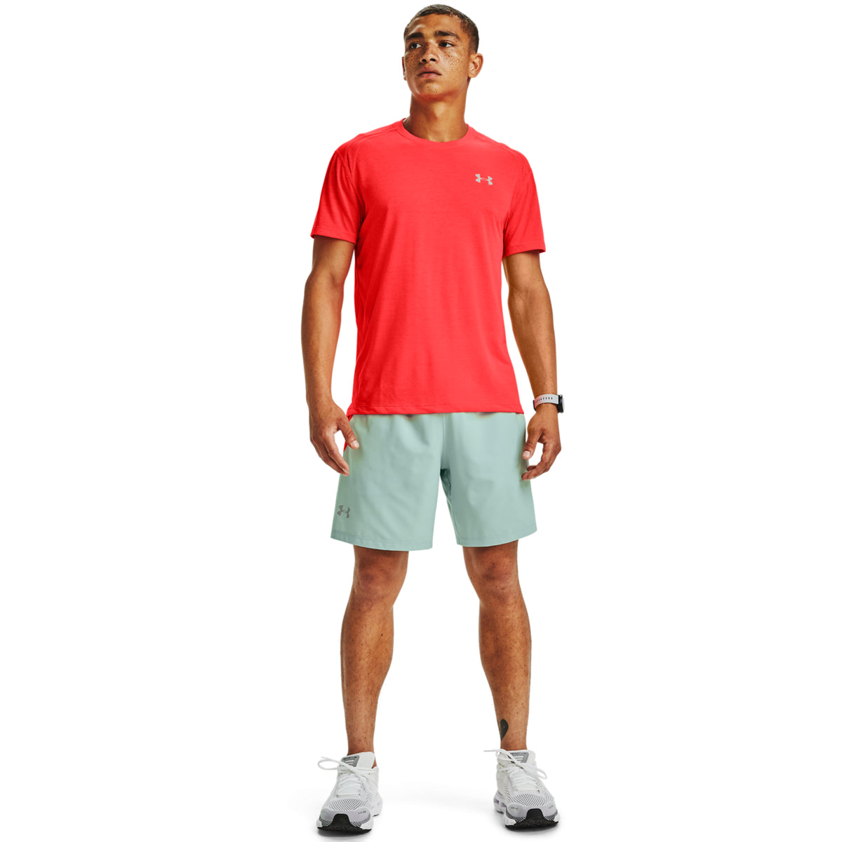 Polera Manga Corta UA Streaker para Hombre