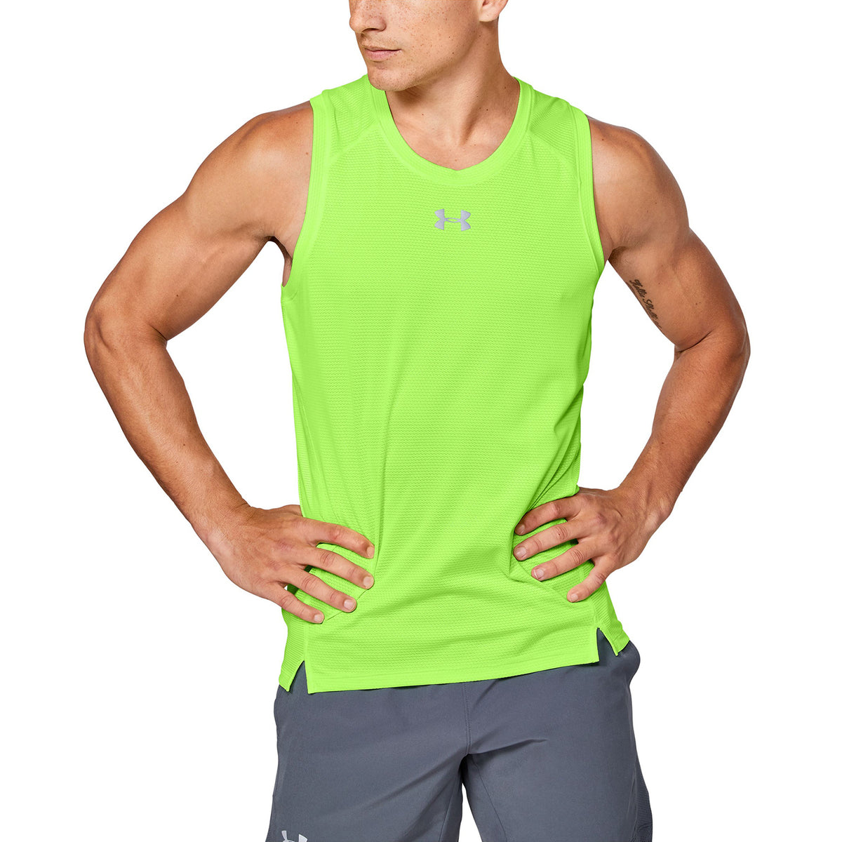 Polera sin Mangas UA Qualifier HexDelta para Hombre