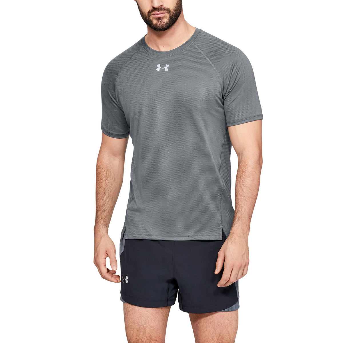 Polera Manga Corta UA Qualifier HexDelta para Hombre